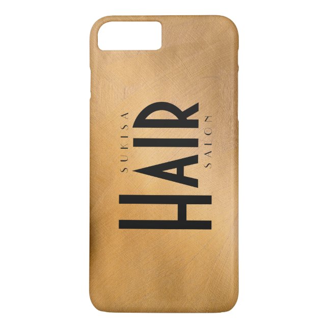 Funda De Case-Mate Para iPhone Hair Salon Copper Metálico (Reverso)