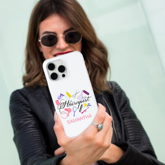 Funda Para iPhone 15 Pro Max Hairapist Hairdresser Hair Stylist Barber Design