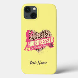 Funda Para iPhone 13 Hairdresser Leopard Hair Hustler Hairstylist