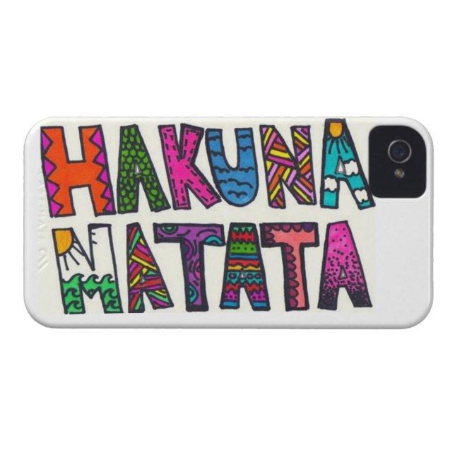 Funda De Case-Mate Para iPhone Hakuna Matata (Reverso Horizontal)