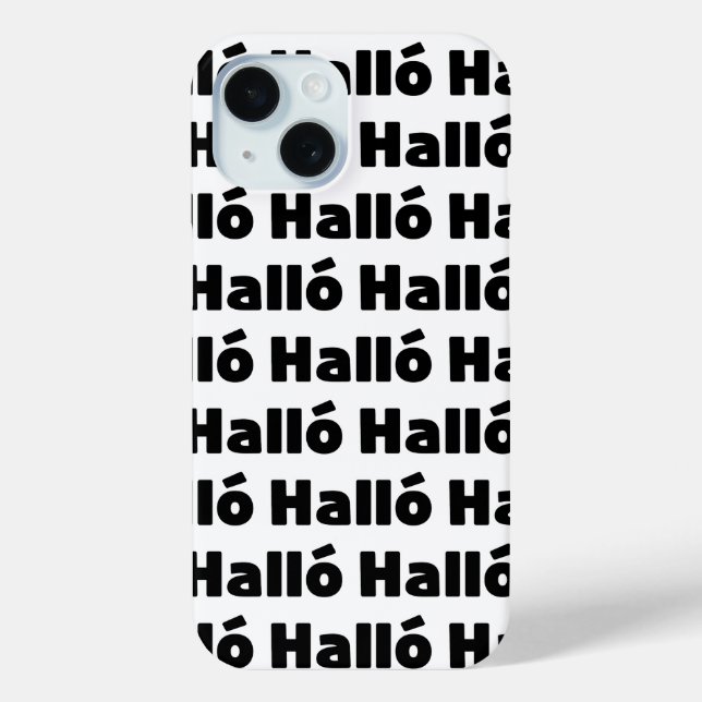 Funda De Case-Mate Para iPhone Halló islandés { Hello ) Idioma Íslenska (Reverso )