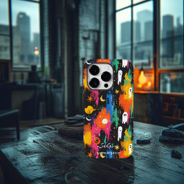 Funda Para iPhone 14 Pro De Case-Mate Halloween artístico - Fantasmas del diseño pasado