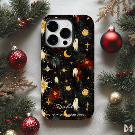 Funda Para iPhone 14 Pro De Case-Mate Halloween artístico - Fantasmas y diseño celeste