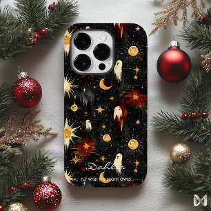 Funda Para iPhone 14 Pro De Case-Mate Halloween artístico - Fantasmas y diseño celeste