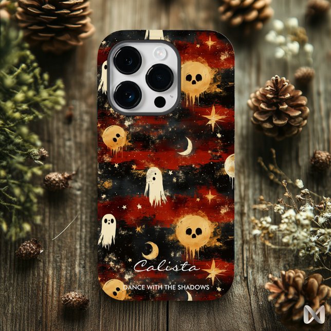 Funda De Case-Mate Para iPhone Halloween artístico - Fantasmas y estrellas emocio (Subido por el creador)