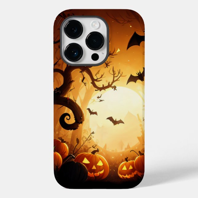 Funda De Case-Mate Para iPhone Halloween/Bat/Calabaza/Caída (Reverso )