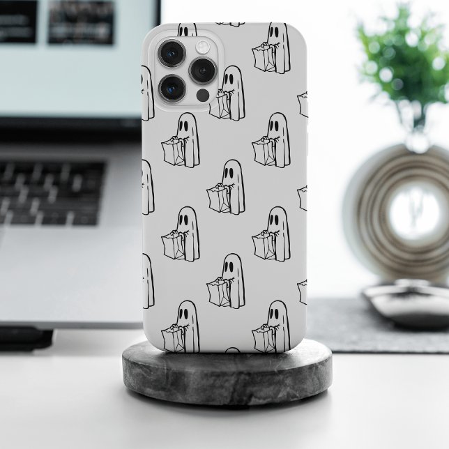 Funda De Case-Mate Para iPhone Halloween, Blanco Fantasma, Truco O Trato, Boo (Subido por el creador)