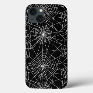 Funda Para iPhone 13 Halloween blanco y negro de Spiderweb