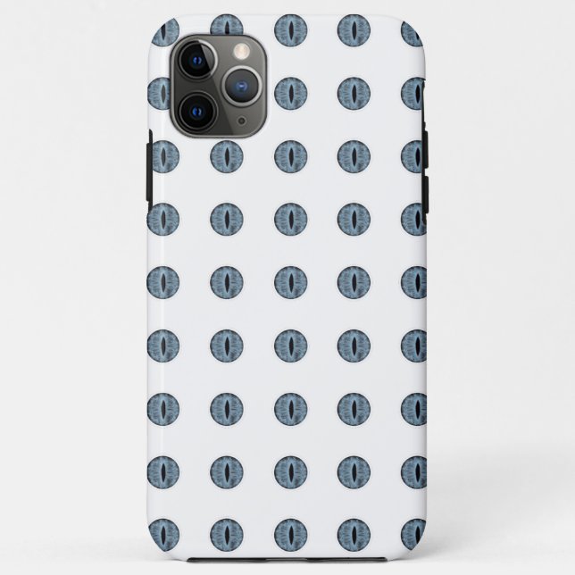 Funda De Case-Mate Para iPhone Halloween Blue Polka Dot Eyes (Reverso)