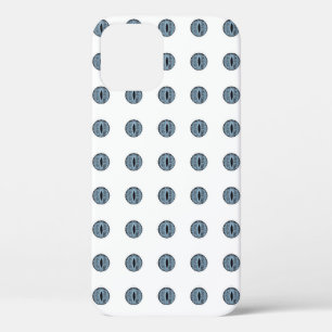 Funda Para iPhone 12 Halloween Blue Polka Dot Eyes