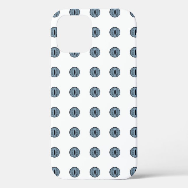 Funda De Case-Mate Para iPhone Halloween Blue Polka Dot Eyes (Reverso )