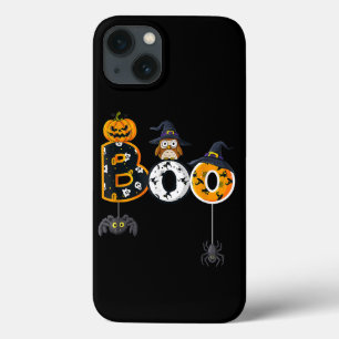 Funda Para iPhone 13 Halloween Boo Owl Con Gorra De Brujas Spiders Chic