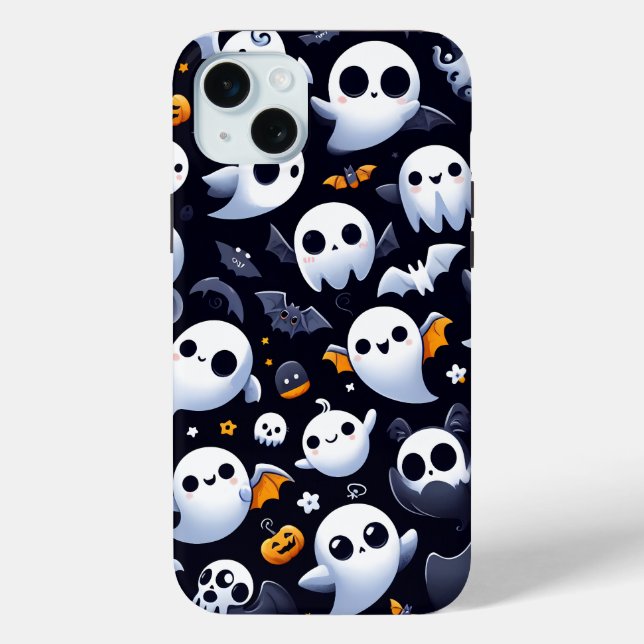 Funda De Case-Mate Para iPhone Halloween con un fantasma adorable (Reverso )