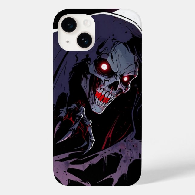 Funda De Case-Mate Para iPhone Halloween con vampiros (Reverso )
