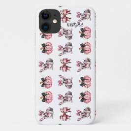 Funda Para iPhone 11 Halloween Coquette Bulldog Bow calabaza iphone 11