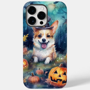 Funda Para iPhone 14 Pro Max De Case-Mate Halloween Corgi con calabazas aterradoras