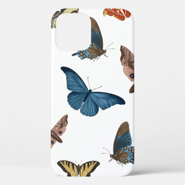 Funda De Case-Mate Para iPhone halloween creepy moth print (Reverso )