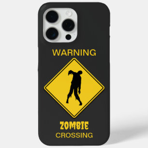 Funda Para iPhone 15 Pro Max Halloween de advertencia zombi