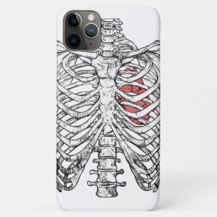 Funda Para iPhone 11 Pro Max Halloween de Anatomía de Costillas y Corazón Vinta