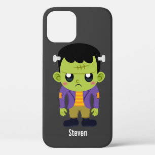 Funda Para iPhone 12 Halloween de Monstruo Frankenstein Verde
