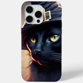 Funda Para iPhone 15 Pro Max Halloween del gato negro