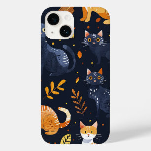 Funda Para iPhone 14 De Case-Mate Halloween Gatos negros y lunas divertidos niños br