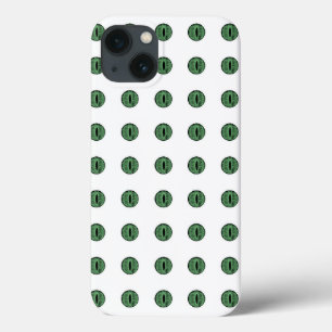 Funda Para iPhone 13 Halloween Green Polka Dot Eyes