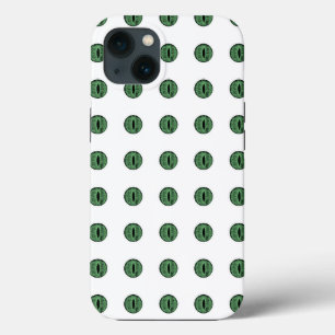 Funda Para iPhone 13 Halloween Green Polka Dot Eyes