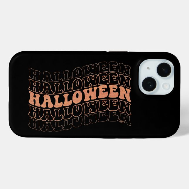 Funda De Case-Mate Para iPhone HALLOWEEN Halloween divertido (Reverso (Horizontal))