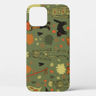 Funda Para iPhone 12 Halloween Haunt: Mezcla de cosechas espeluznantes