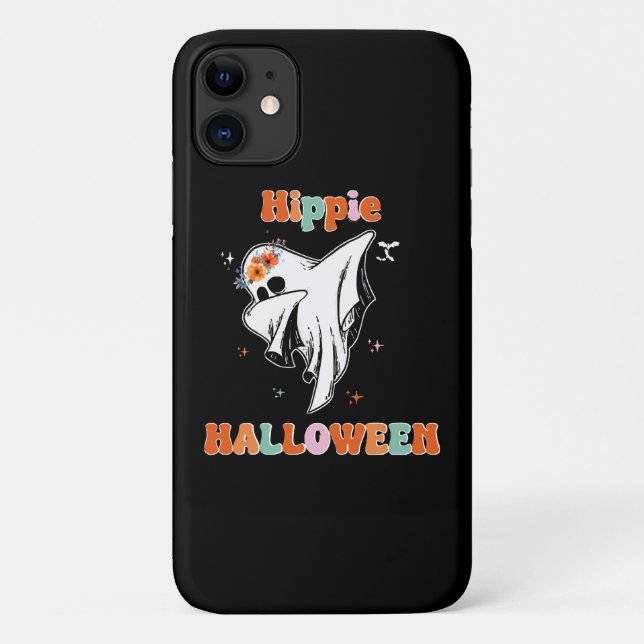Funda De Case-Mate Para iPhone Halloween hippie (Reverso)