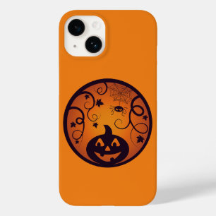 Funda Para iPhone 14 De Case-Mate Halloween Jack o linterna cara de calabaza y araña