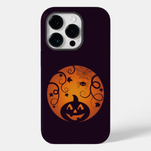 Funda Para iPhone 14 Pro De Case-Mate Halloween Jack o linterna cara de calabaza y araña