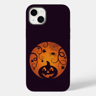 Funda Para iPhone 14 Plus De Case-Mate Halloween Jack o linterna cara de calabaza y araña