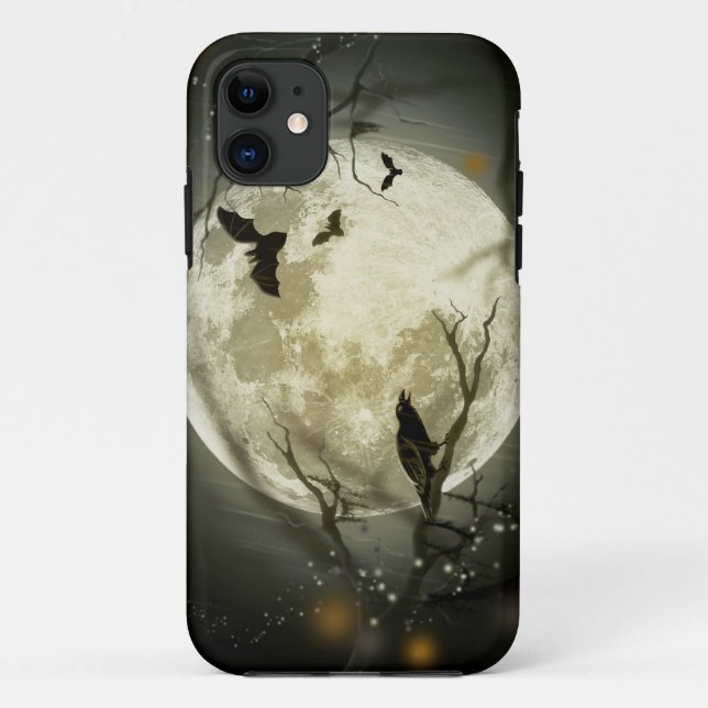 Funda De Case-Mate Para iPhone Halloween Moon (Reverso)