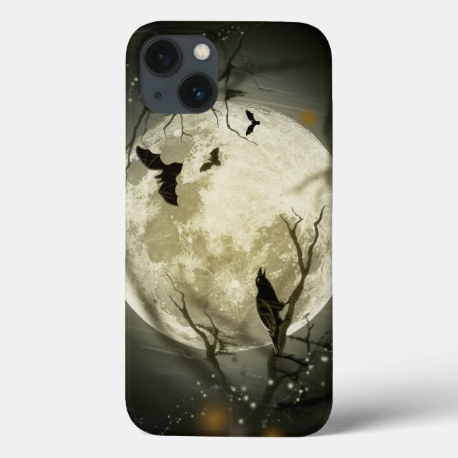 Funda De Case-Mate Para iPhone Halloween Moon (Reverso)