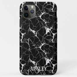 Funda Para iPhone 11 Pro Max Halloween negro y blanco 3D Spiderweb resumen