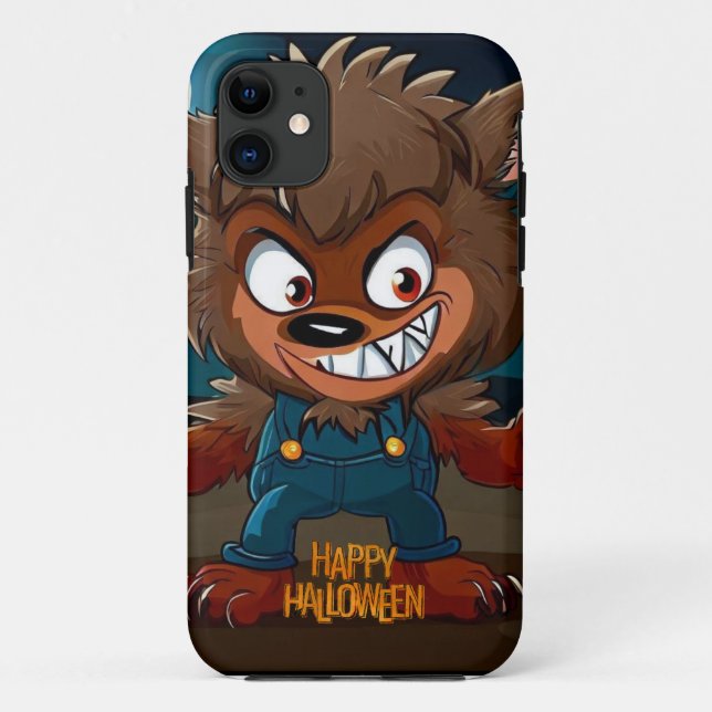 Funda De Case-Mate Para iPhone Halloween/otoño/Werewolf/Personalizado (Reverso)