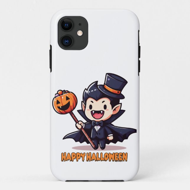Funda De Case-Mate Para iPhone Halloween - Petit vampire enfantin (Reverso)