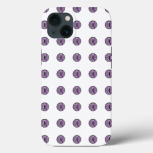 Funda Para iPhone 13 Halloween Purple Polka Dot Eyes
