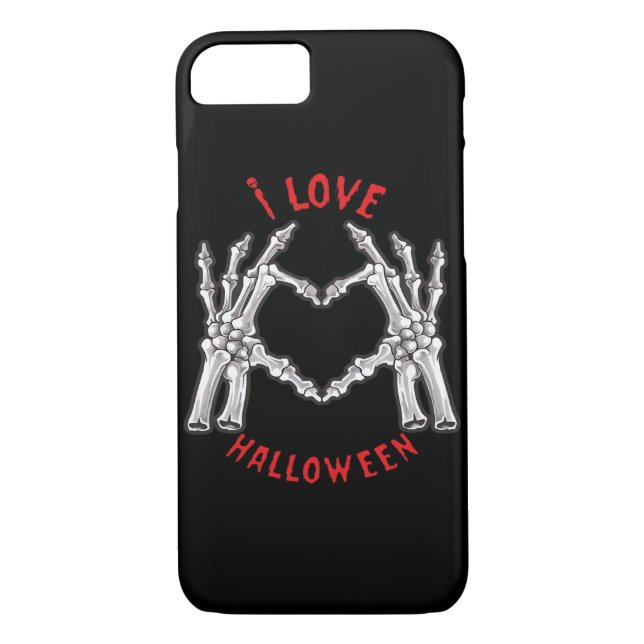 Funda De Case-Mate Para iPhone Halloween Skeletal Manos Manos Divertidas divertid (Reverso)
