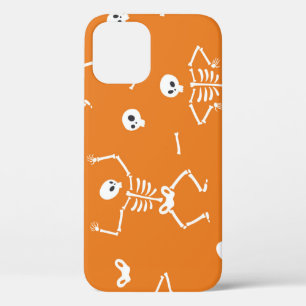 Funda Para iPhone 12 Halloween Skeletans Diversión Patrón sin problemas