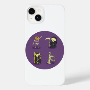 Funda Para iPhone 14 Plus De Case-Mate Halloween Skeleton Dracula Mummy Grim Reaper