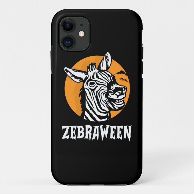 Funda De Case-Mate Para iPhone Halloween Zebra (Reverso)