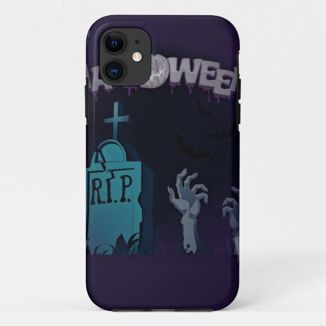 Funda De Case-Mate Para iPhone halloween zombie (Reverso)