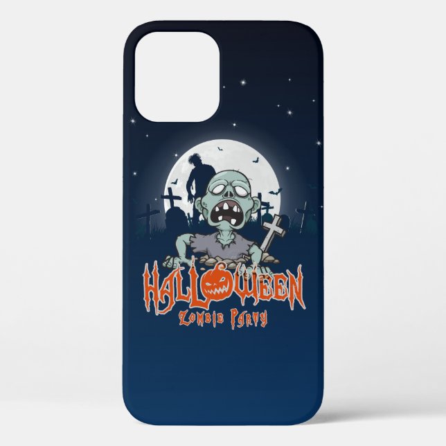 Funda De Case-Mate Para iPhone Halloween Zombie Party |  (Reverso )