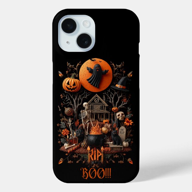 Funda De Case-Mate Para iPhone hallowen (Reverso )