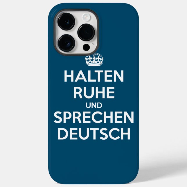 Funda De Case-Mate Para iPhone Halten Ruhe und Sprechen Deutsch (Reverso )