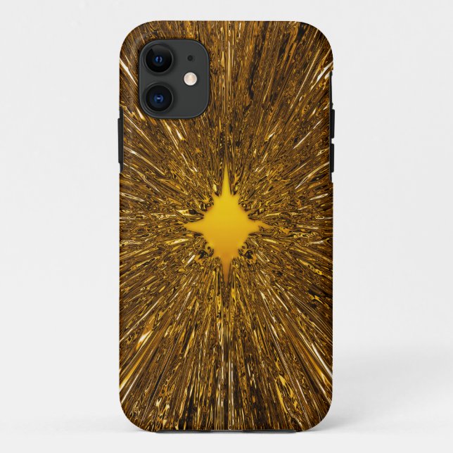 Funda De Case-Mate Para iPhone Hamburguesa dorada (Reverso)