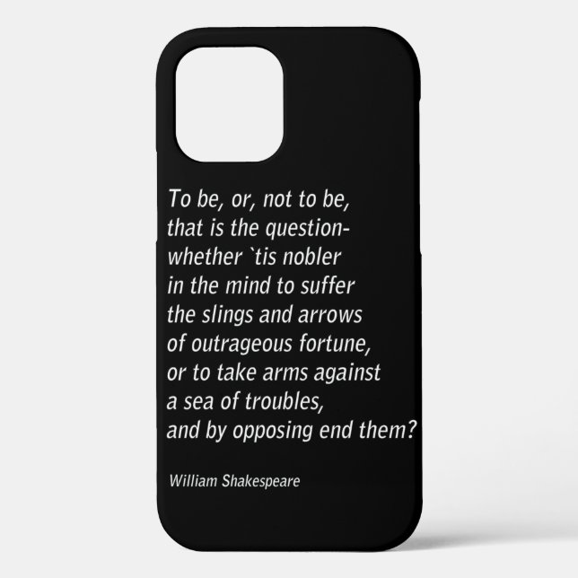 Funda De Case-Mate Para iPhone Hamlet de William Shakespeare (Reverso )